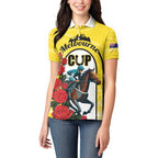 Personalised Melbourne Horse Racing Women Polo Shirt The Race That Stops The Nation