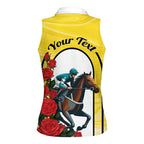 Personalised Melbourne Horse Racing Women Sleeveless Polo Shirt The Race That Stops The Nation