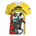 Personalised Melbourne Horse Racing Women V-Neck T-Shirt The Race That Stops The Nation