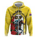 Personalised Melbourne Horse Racing Zip Hoodie The Race That Stops The Nation