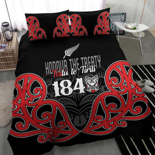 Toitu Te Tiriti 1840 Aotearoa Bedding Set Stand Together Stand Stronger
