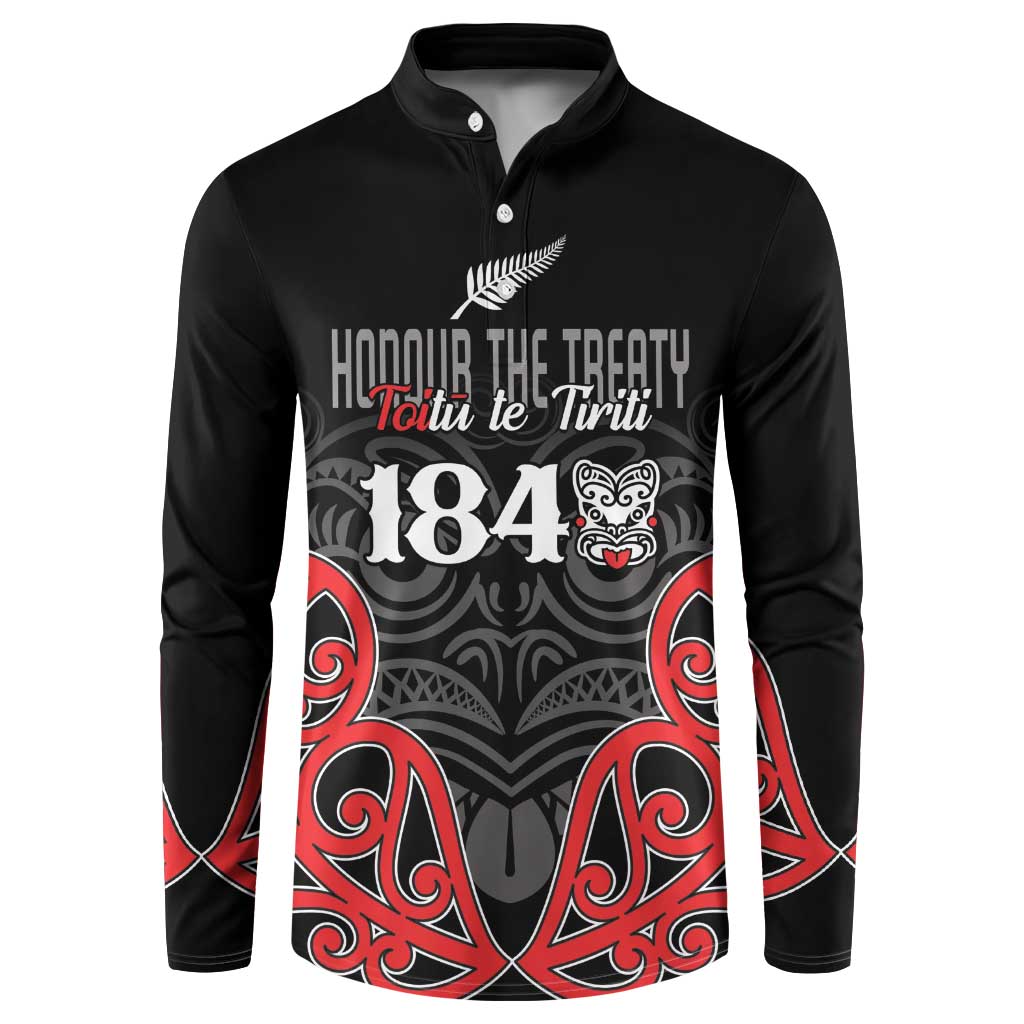 Toitu Te Tiriti 1840 Aotearoa Button Sweatshirt Stand Together Stand Stronger