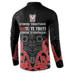 Toitu Te Tiriti 1840 Aotearoa Button Sweatshirt Stand Together Stand Stronger