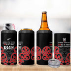 Toitu Te Tiriti 1840 Aotearoa 4 in 1 Can Cooler Tumbler Stand Together Stand Stronger