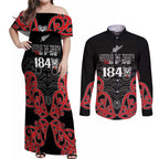 Toitu Te Tiriti 1840 Aotearoa Couples Matching Off Shoulder Maxi Dress and Long Sleeve Button Shirt Stand Together Stand Stronger