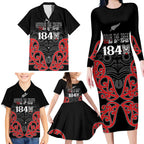 Toitu Te Tiriti 1840 Aotearoa Family Matching Long Sleeve Bodycon Dress and Hawaiian Shirt Stand Together Stand Stronger