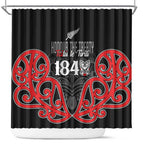 Toitu Te Tiriti 1840 Aotearoa Shower Curtain Stand Together Stand Stronger