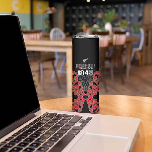 Toitu Te Tiriti 1840 Aotearoa Skinny Tumbler Stand Together Stand Stronger