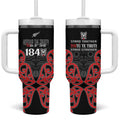 Toitu Te Tiriti 1840 Aotearoa Tumbler With Handle Stand Together Stand Stronger