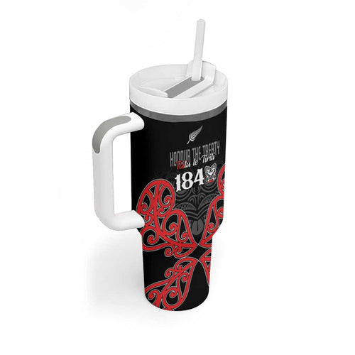 Toitu Te Tiriti 1840 Aotearoa Tumbler With Handle Stand Together Stand Stronger