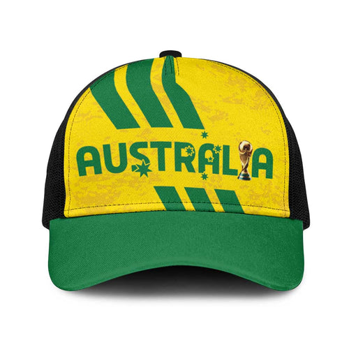 Soccer 2026 Australia Baseball Net Cap Socceroos Go Glory