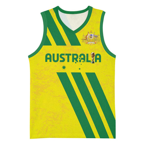 Custom Soccer 2026 Australia Basketball Jersey Socceroos Go Glory