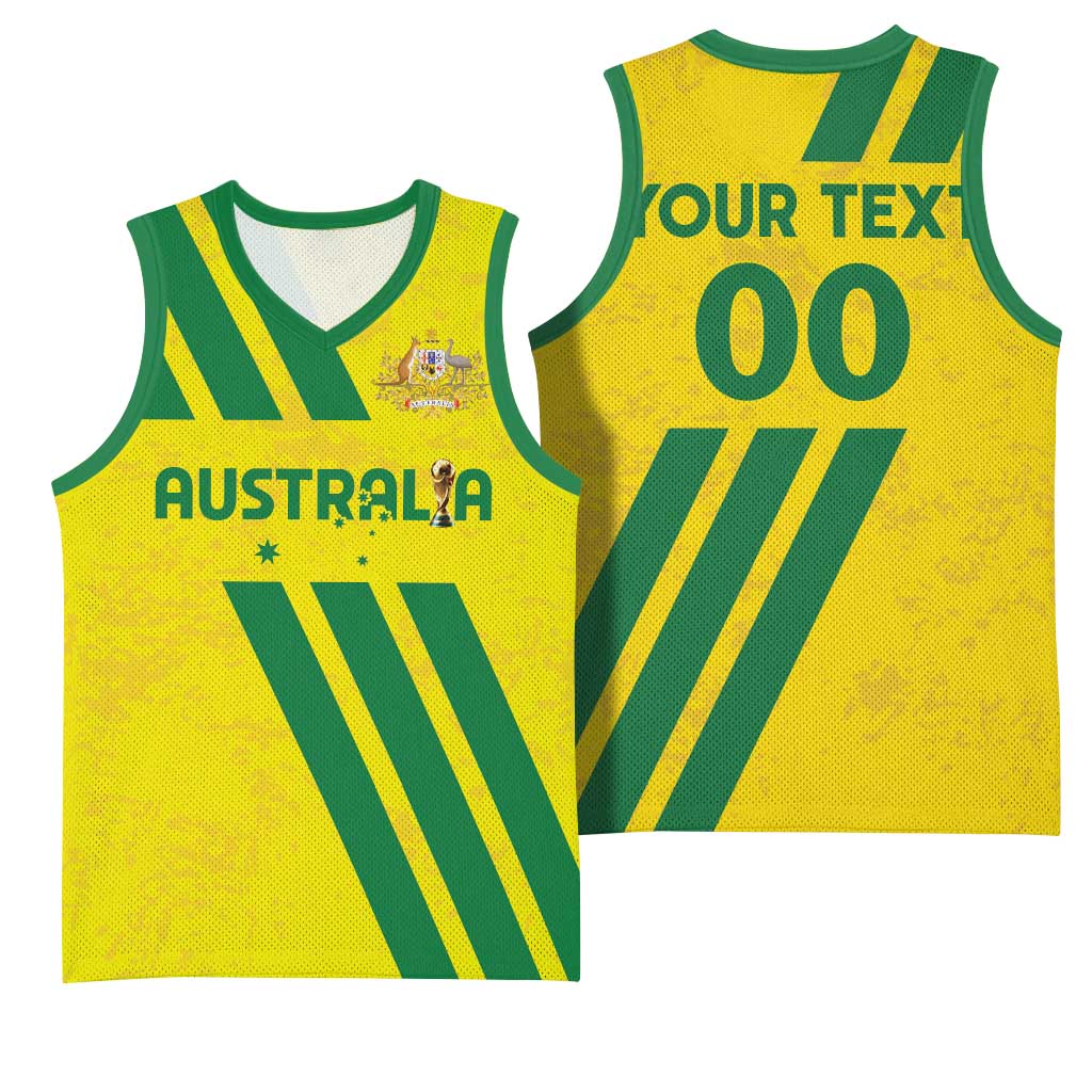 Custom Soccer 2026 Australia Basketball Jersey Socceroos Go Glory