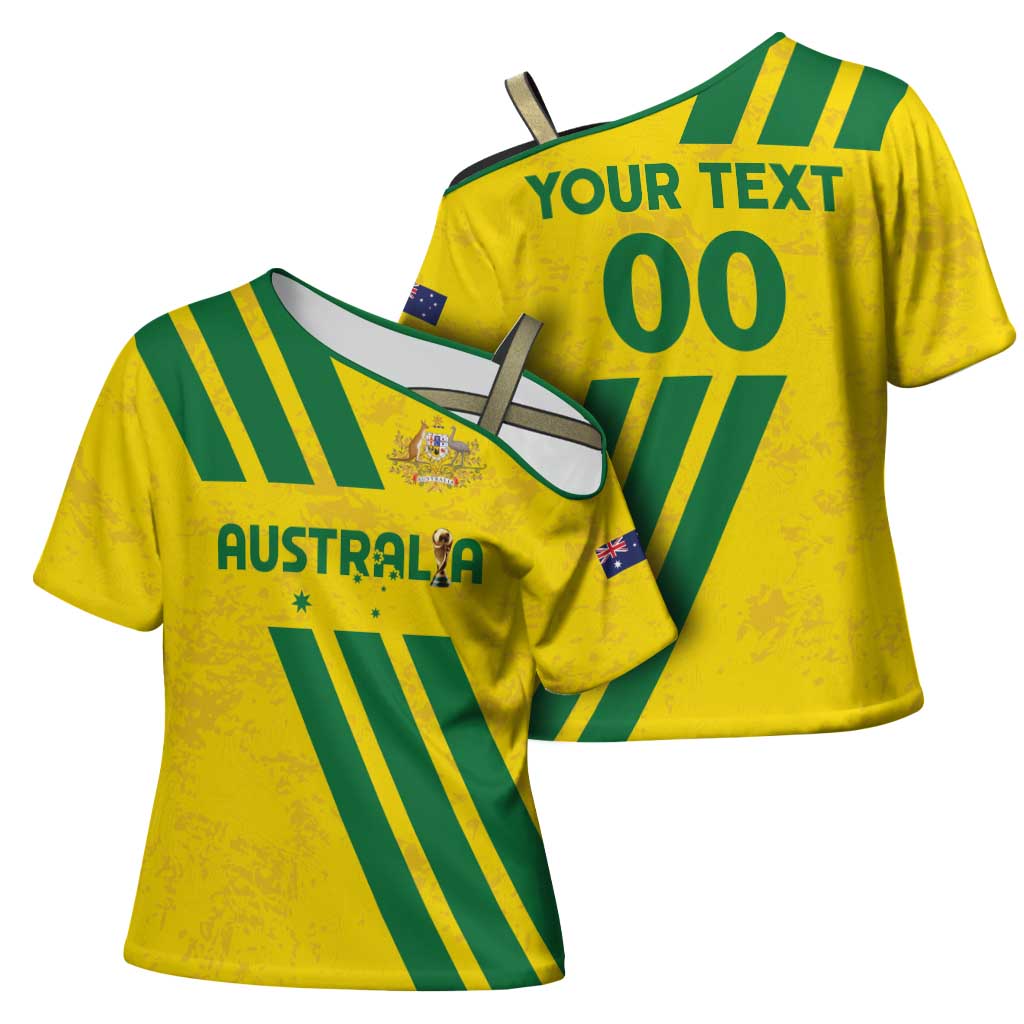 Custom Soccer 2026 Australia Cross Shoulder Shirt Socceroos Go Glory