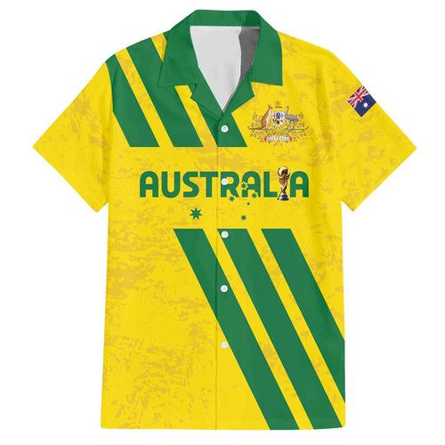 Custom Soccer 2026 Australia Hawaiian Shirt Socceroos Go Glory