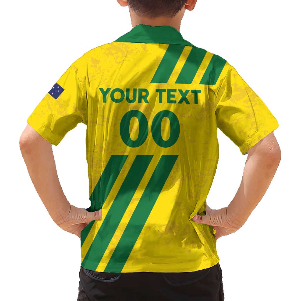 Custom Soccer 2026 Australia Kid Hawaiian Shirt Socceroos Go Glory