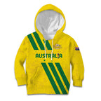 Custom Soccer 2026 Australia Kid Hoodie Socceroos Go Glory
