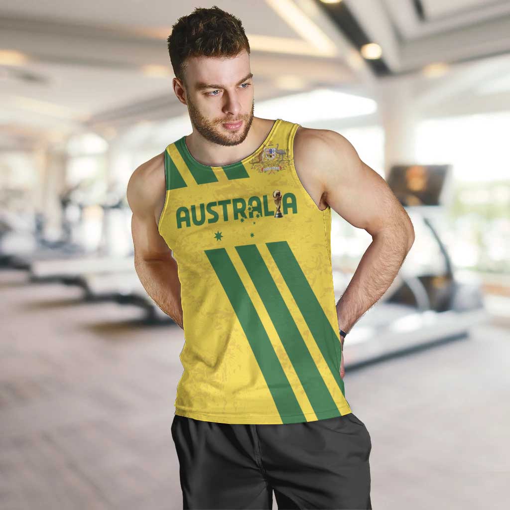 Custom Soccer 2026 Australia Men Tank Top Socceroos Go Glory