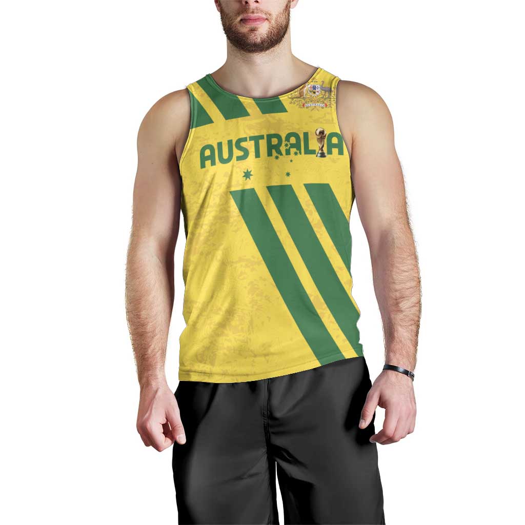 Custom Soccer 2026 Australia Men Tank Top Socceroos Go Glory