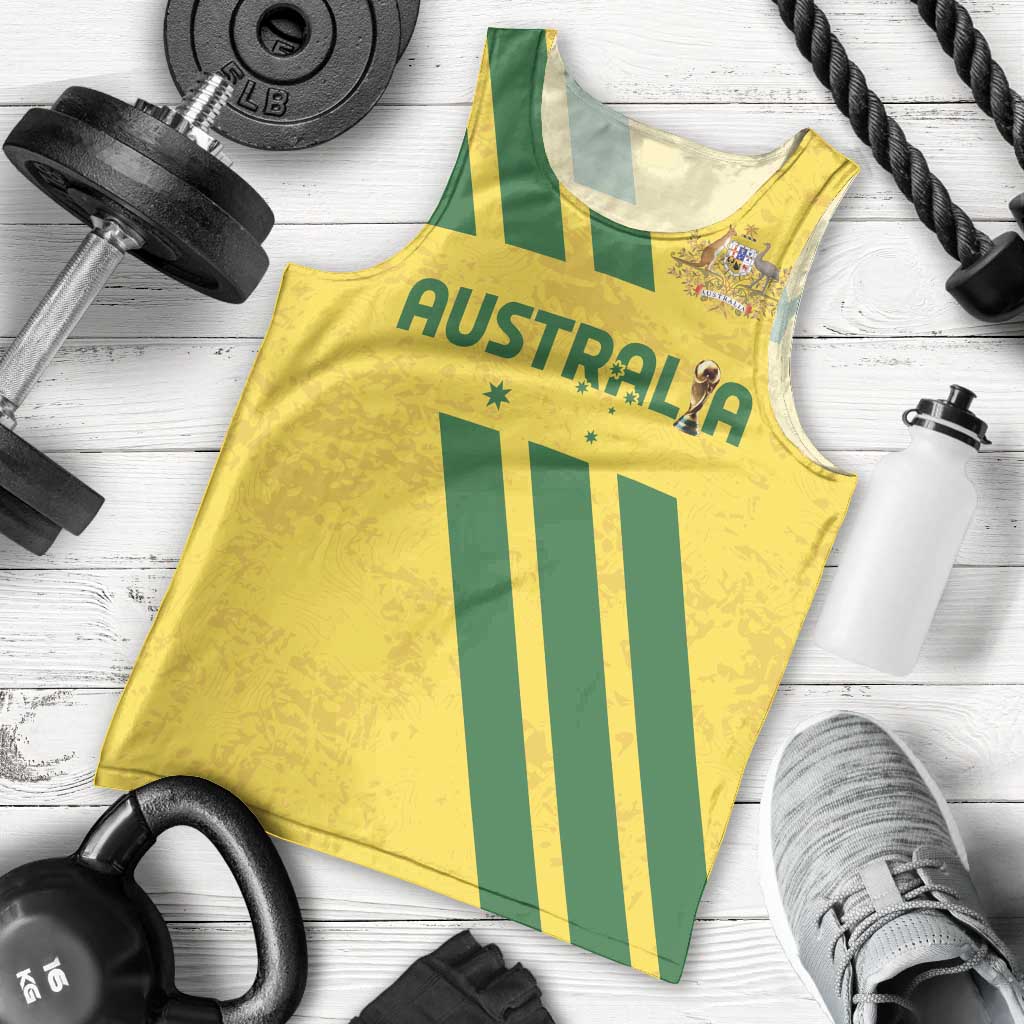 Custom Soccer 2026 Australia Men Tank Top Socceroos Go Glory