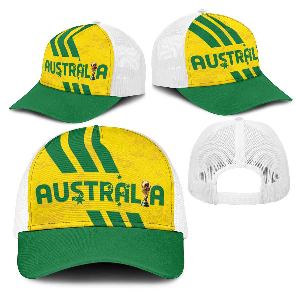 Soccer 2026 Australia Mesh Trucker Cap Socceroos Go Glory