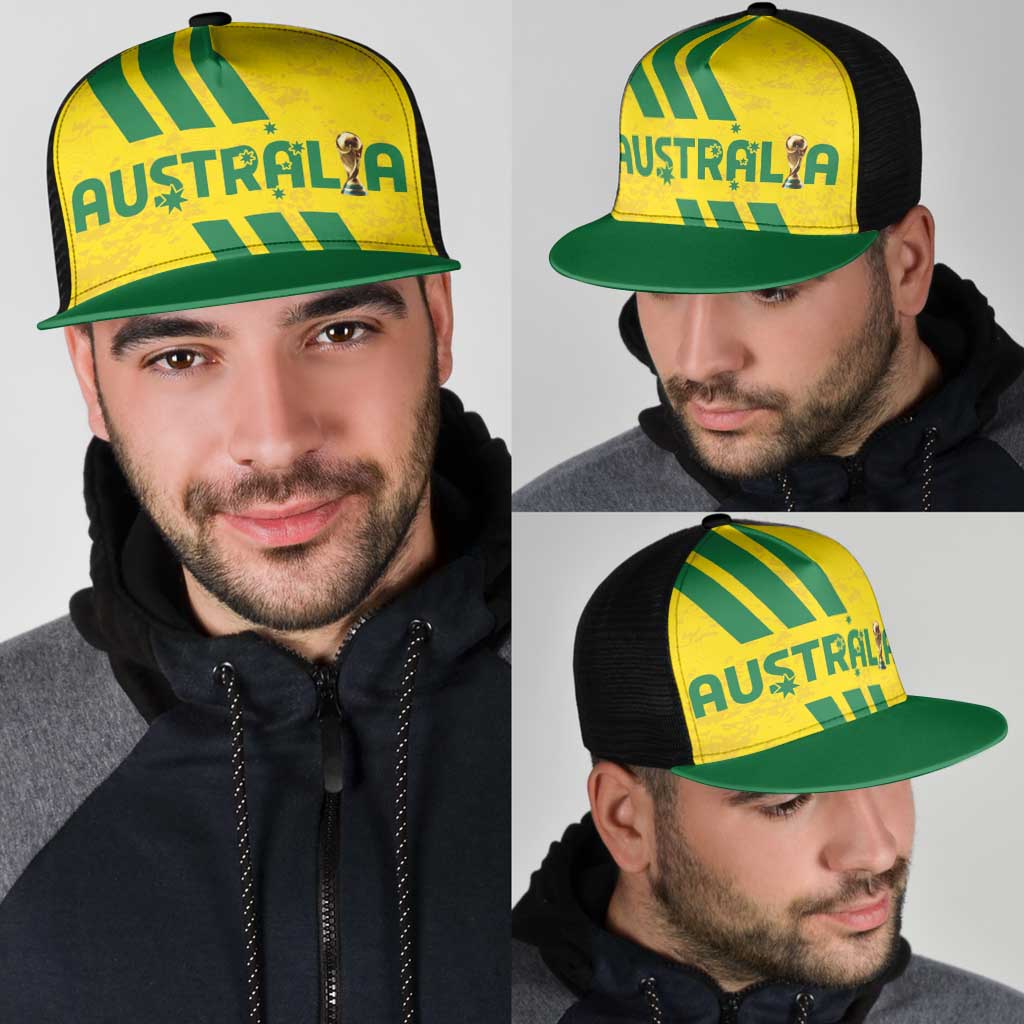 Soccer 2026 Australia Mesh Trucker Cap Socceroos Go Glory
