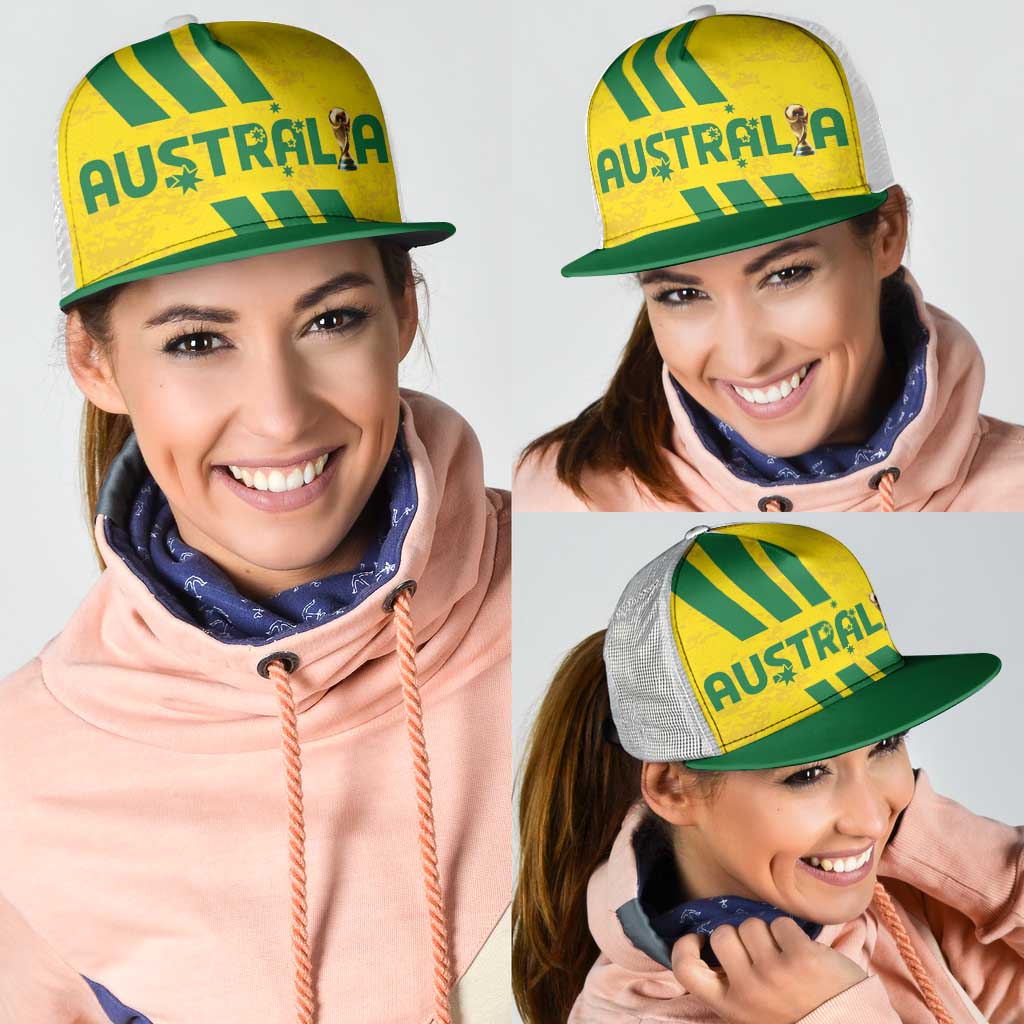 Soccer 2026 Australia Mesh Trucker Cap Socceroos Go Glory