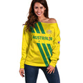 Custom Soccer 2026 Australia Off Shoulder Sweater Socceroos Go Glory