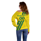 Custom Soccer 2026 Australia Off Shoulder Sweater Socceroos Go Glory