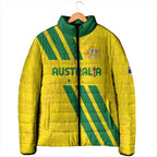 Custom Soccer 2026 Australia Padded Jacket Socceroos Go Glory