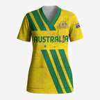 Custom Soccer 2026 Australia Scrub Top Socceroos Go Glory