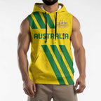 Custom Soccer 2026 Australia Sleeveless Hoodie Socceroos Go Glory