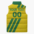 Custom Soccer 2026 Australia Sleeveless Puffer Jacket Socceroos Go Glory