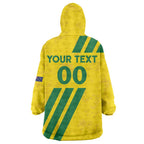 Custom Soccer 2026 Australia Wearable Blanket Hoodie Socceroos Go Glory
