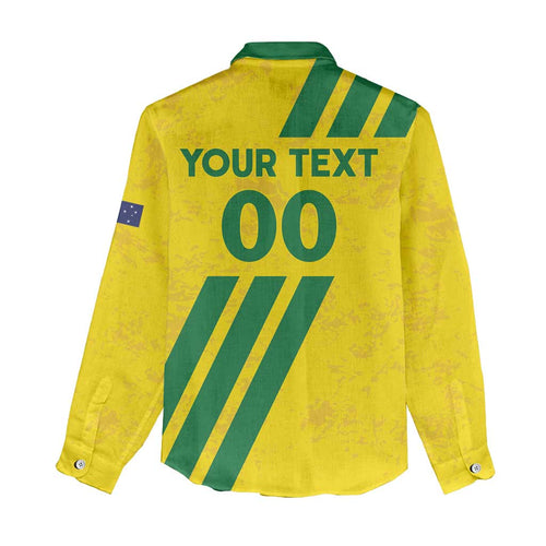 Custom Soccer 2026 Australia Women Casual Shirt Socceroos Go Glory