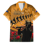ANZAC Day 2024 Family Matching Mermaid Dress and Hawaiian Shirt Silver Fern With A Trumpet Soldier