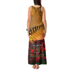 ANZAC Day 2024 Tank Maxi Dress Silver Fern With A Trumpet Soldier