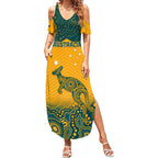 Custom Australia Rugby Summer Maxi Dress Wallabies Aboriginal Pattern