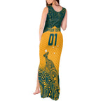 Custom Australia Rugby Tank Maxi Dress Wallabies Aboriginal Pattern