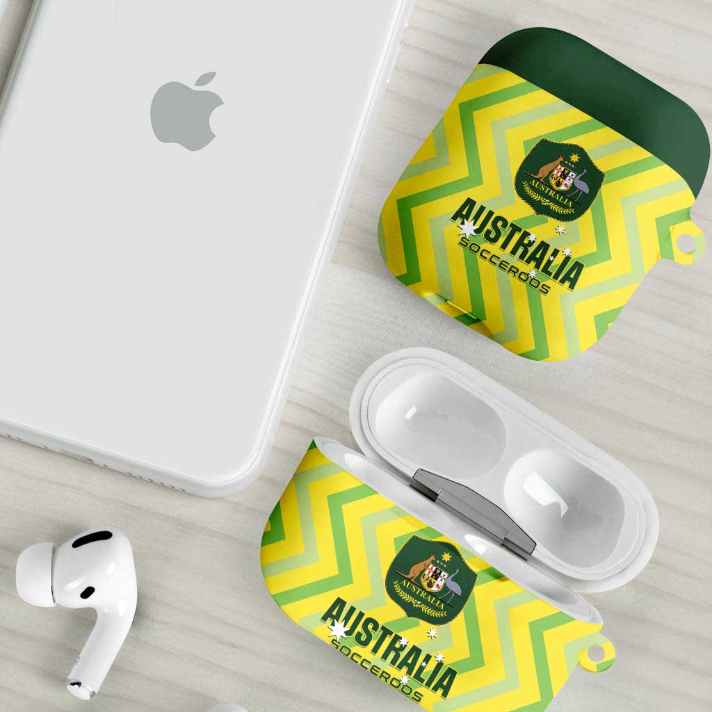 Australia Socceroos 2025 AirPods Case Forever Golden - Aussie Hoodie