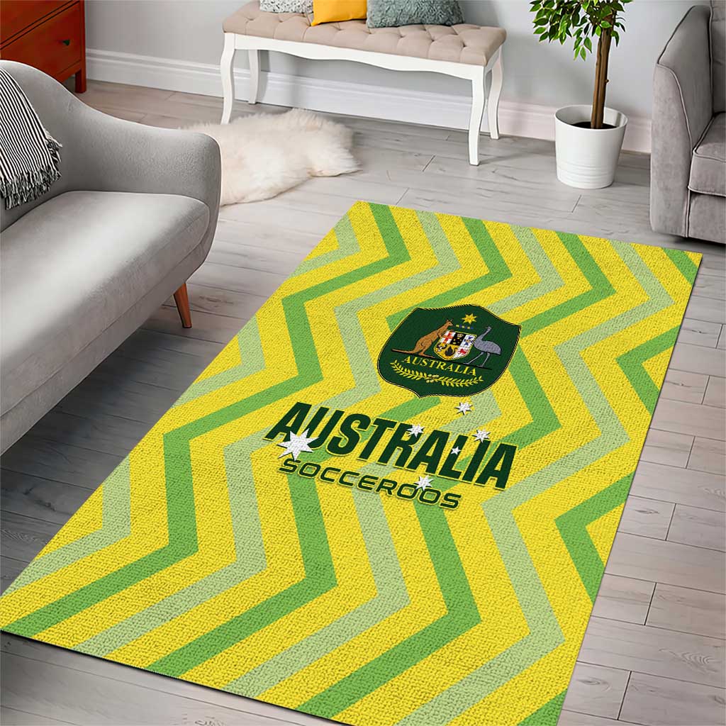 Australia Socceroos 2025 Area Rug Forever Golden - Aussie Hoodie