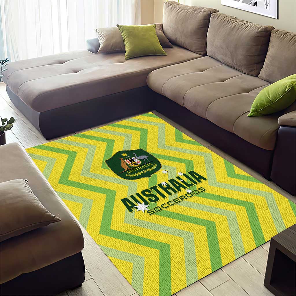 Australia Socceroos 2025 Area Rug Forever Golden - Aussie Hoodie