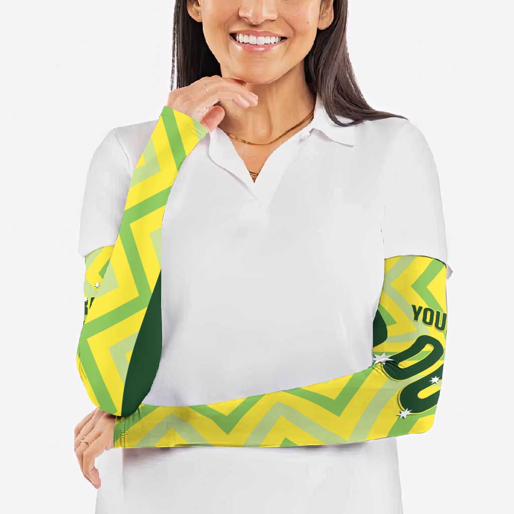 Custom Australia Socceroos 2025 Arm Sleeves Forever Golden - Aussie Hoodie