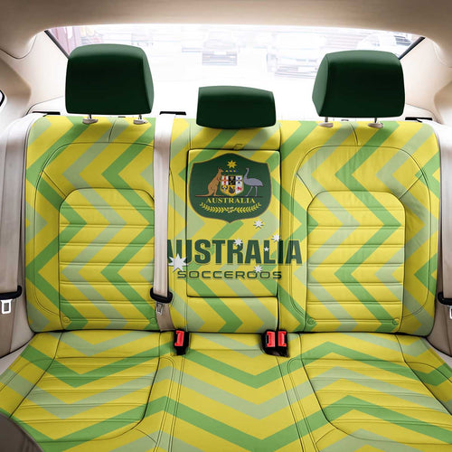 Australia Socceroos 2025 Back Car Seat Cover Forever Golden - Aussie Hoodie