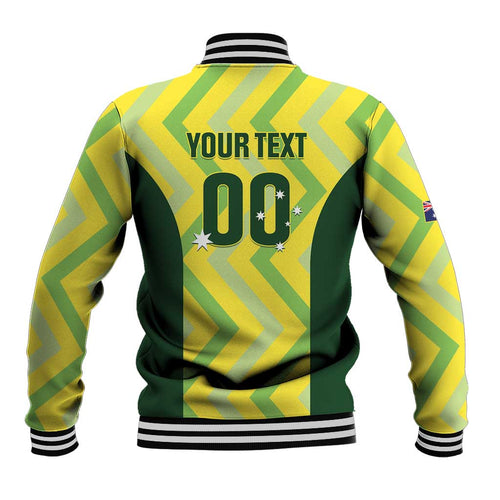 Custom Australia Socceroos 2025 Baseball Jacket Forever Golden - Aussie Hoodie