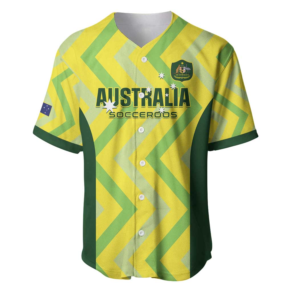 Custom Australia Socceroos 2025 Baseball Jersey Forever Golden - Aussie Hoodie