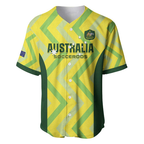 Custom Australia Socceroos 2025 Baseball Jersey Forever Golden - Aussie Hoodie