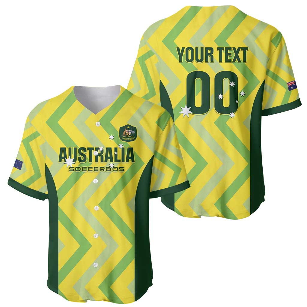 Custom Australia Socceroos 2025 Baseball Jersey Forever Golden - Aussie Hoodie