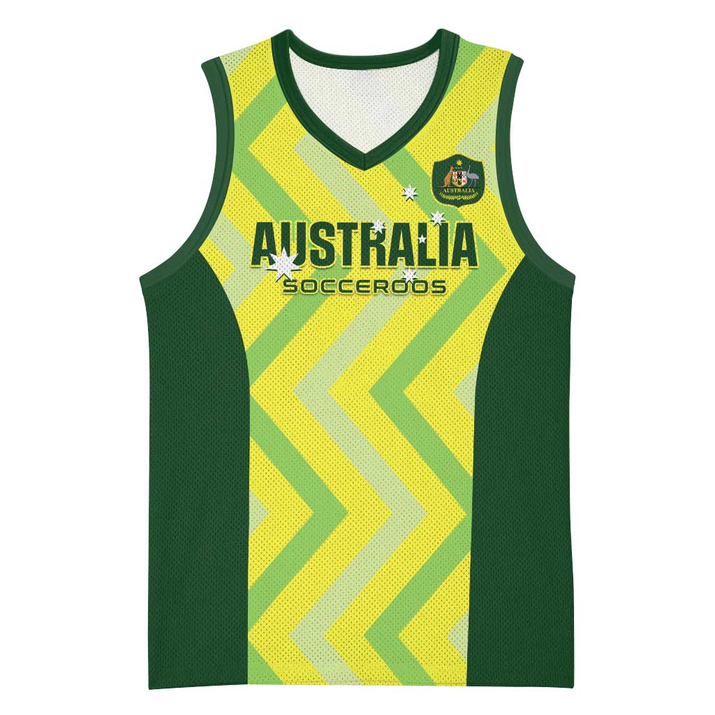 Custom Australia Socceroos 2025 Basketball Jersey Forever Golden - Aussie Hoodie