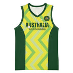 Custom Australia Socceroos 2025 Basketball Jersey Forever Golden - Aussie Hoodie